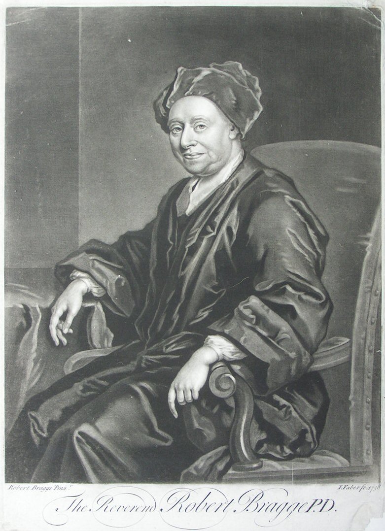 Mezzotint - The Reverend Robert Bragge P.D. - Faber